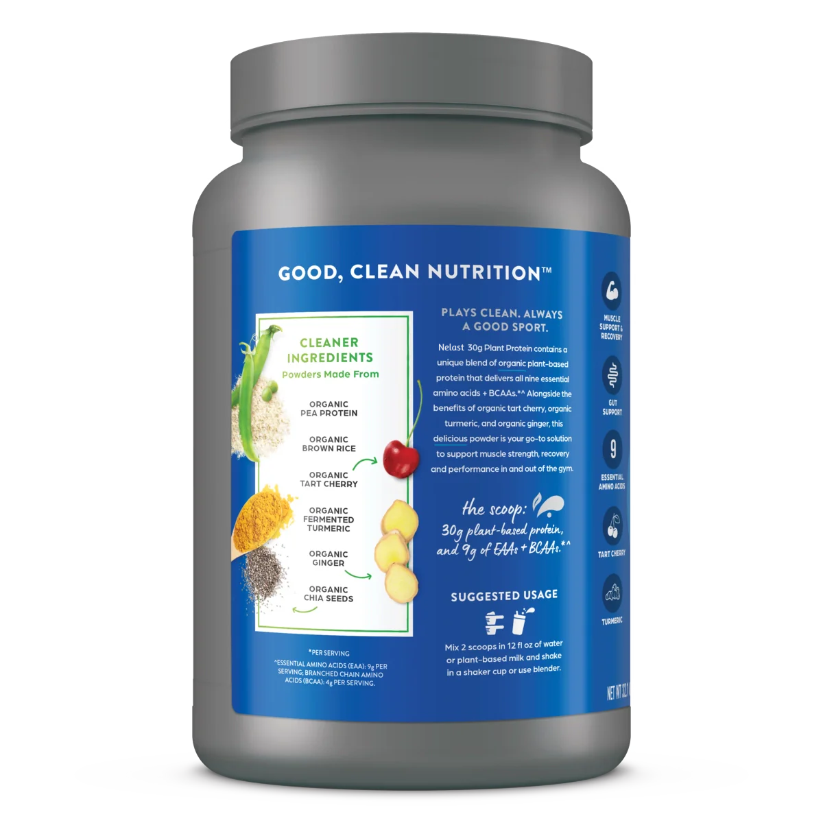 NELAST® 30g Plant Protein Powder - Chocolate