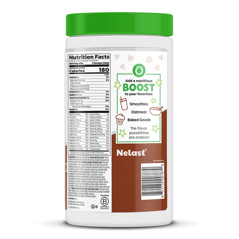 NELAST® Kids Protein Nutrition Shake Mix - Chocolate Brownie