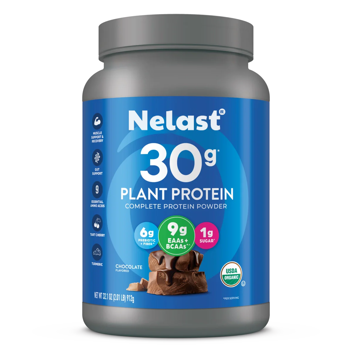 NELAST® 30g Plant Protein Powder - Chocolate