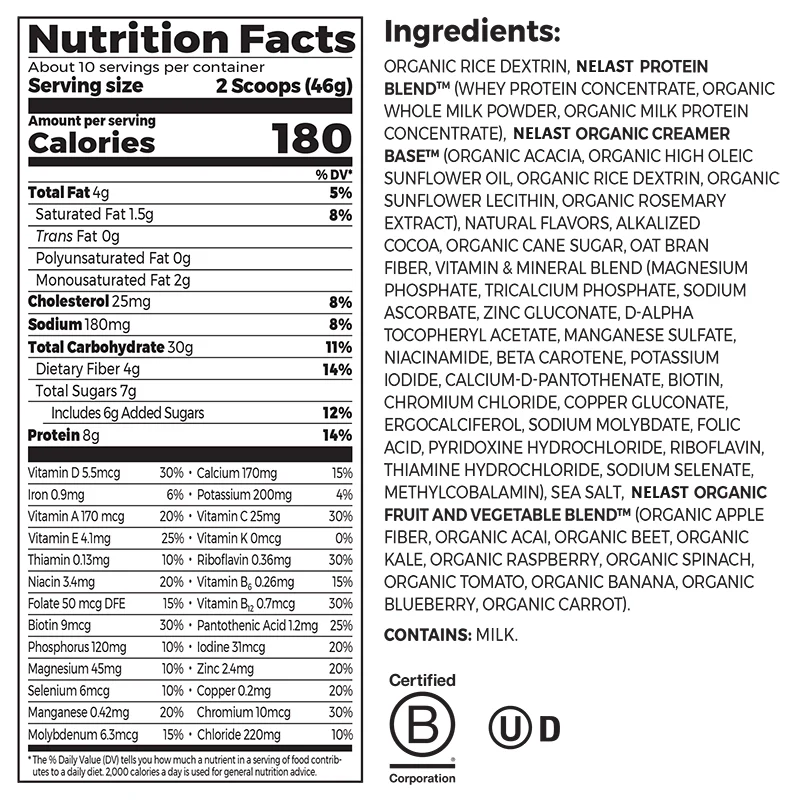 Kids Protein Nutrition Shake Mix - Chocolate Brownie